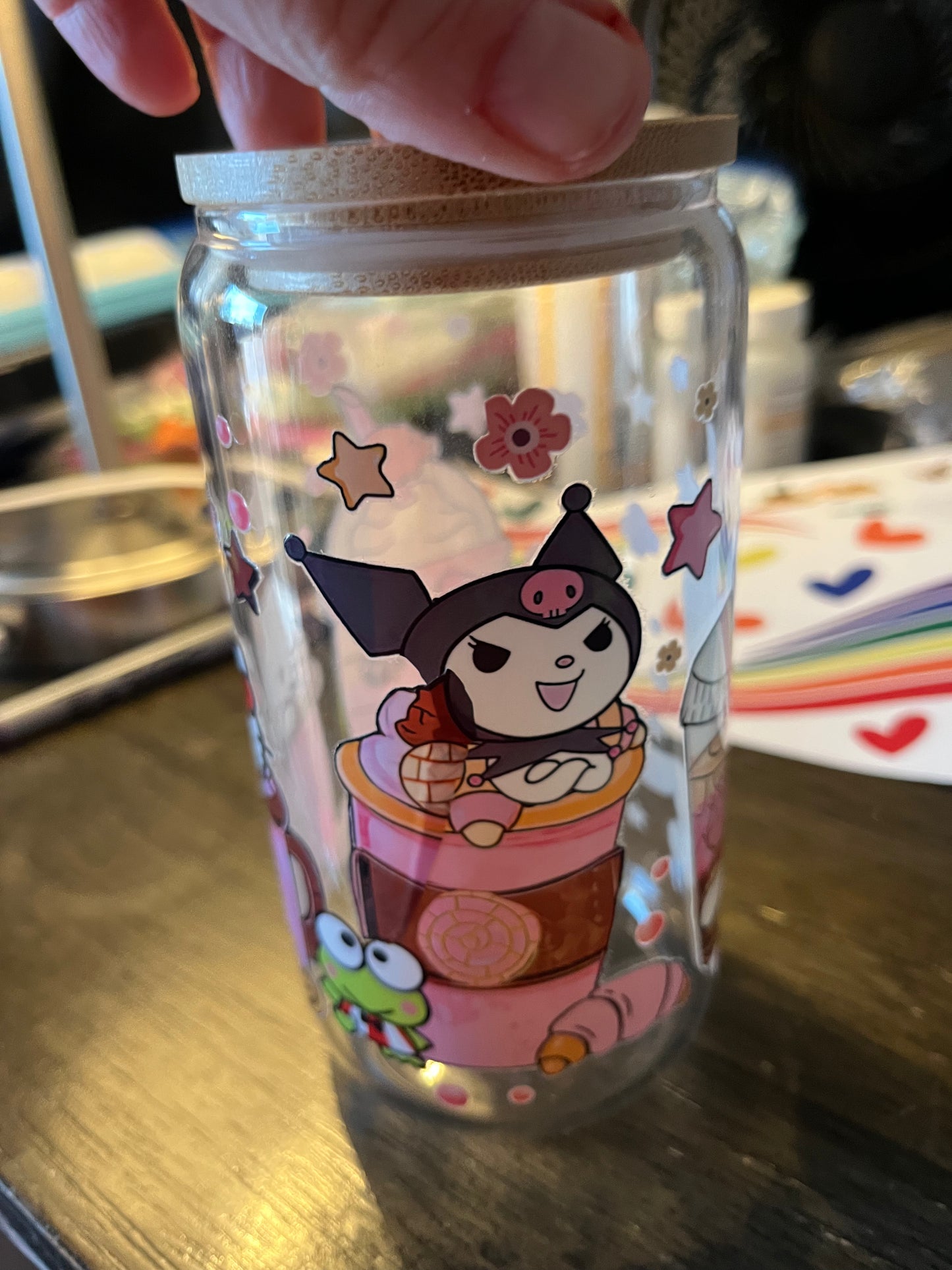 Kuromi Glass Cup